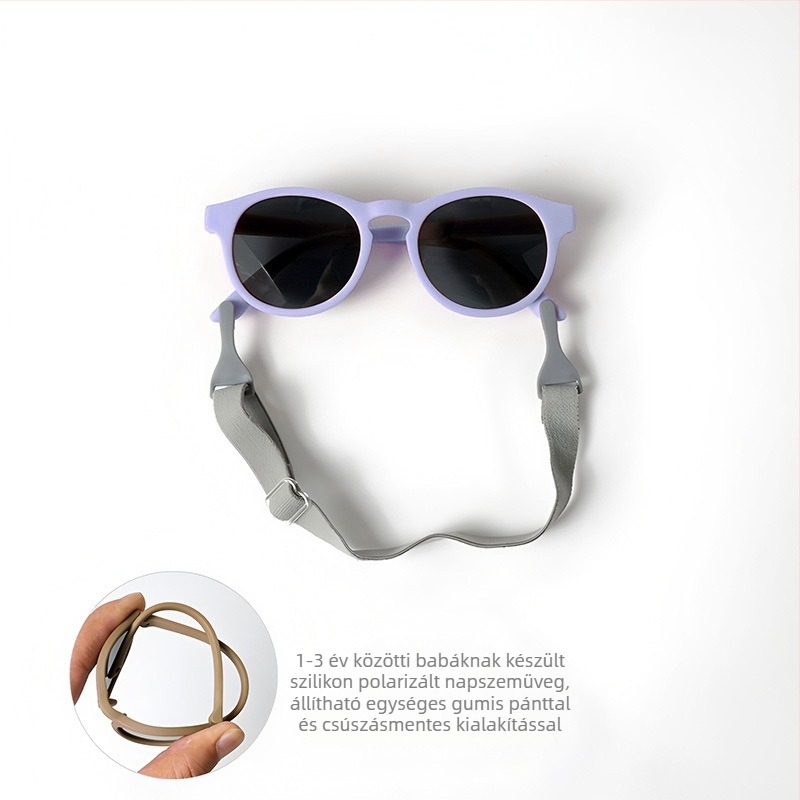 Csecsemő polarizált napszemüveg, UV400, teljes keret, TAC lencsék, ovális forma