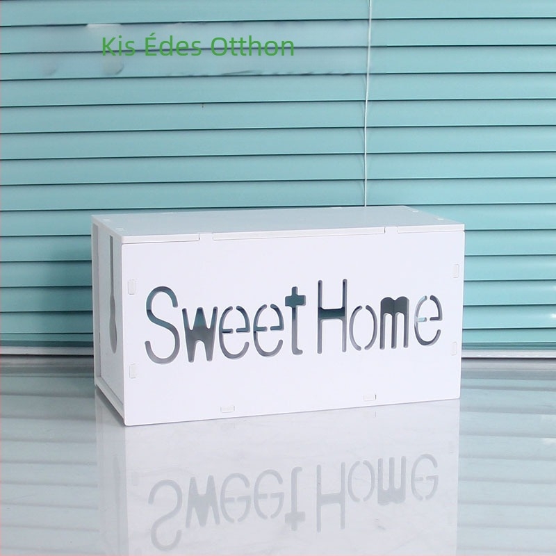 Műanyag kábel- és töltő szervező doboz, modell HfntdmCC, porálló kábelkezelés