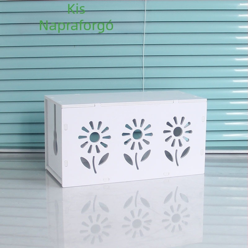 Műanyag kábel- és töltő szervező doboz, modell HfntdmCC, porálló kábelkezelés