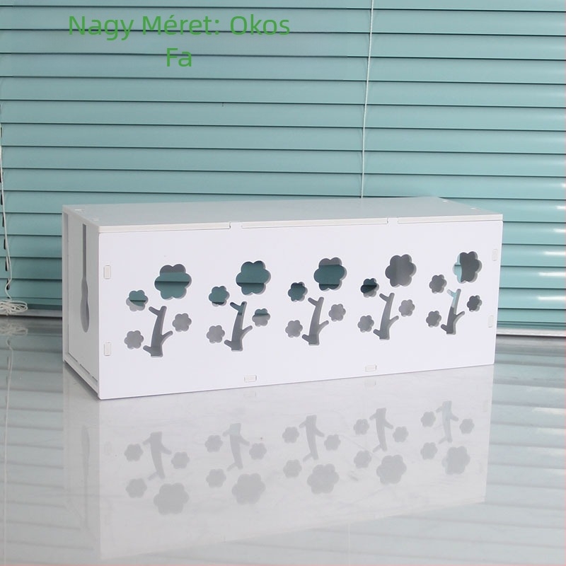 Műanyag kábel- és töltő szervező doboz, modell HfntdmCC, porálló kábelkezelés