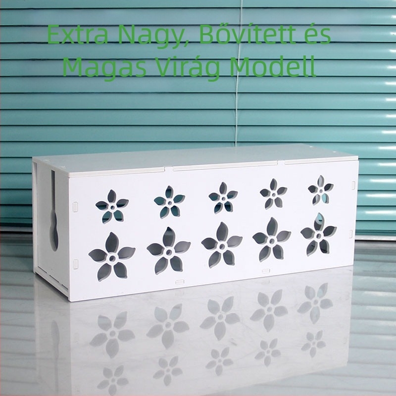 Műanyag kábel- és töltő szervező doboz, modell HfntdmCC, porálló kábelkezelés