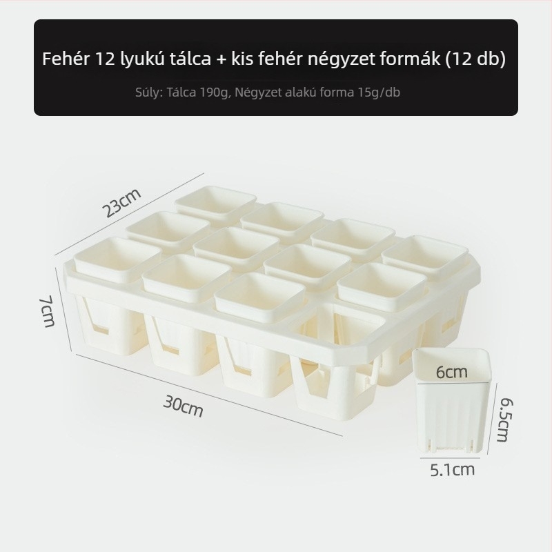 Palántatál tartóval, légáteresztő, erős és tartós, injekciós öntésű műanyagból, 8/12/20/24 lyuk opciók