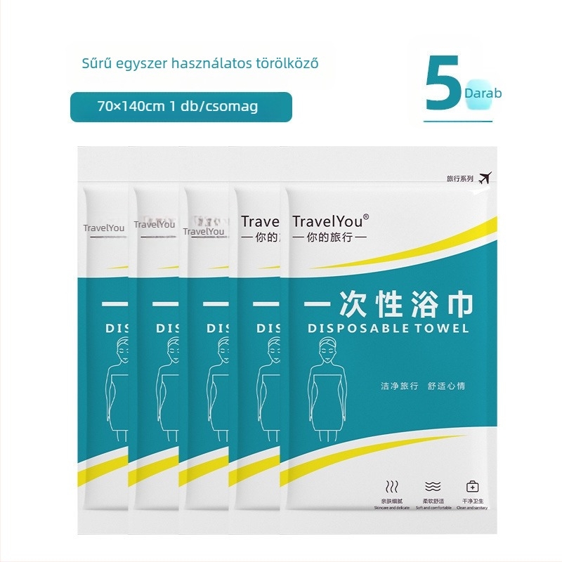 Utazási egyszer használatos ágyneműkészlet — 4 darab, nem szövött textil, tartalmaz lepedőt, paplanhuzatot és párnahuzatot