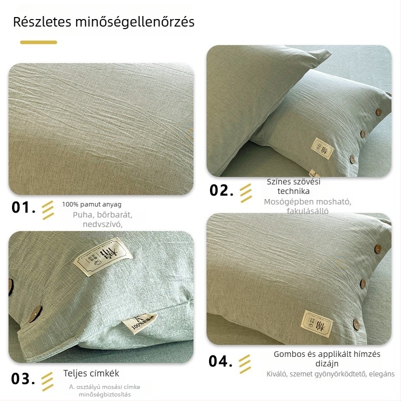 100% pamut párnahuzat, A osztály, 2 darabos készlet, japán stílus, otthoni használatra