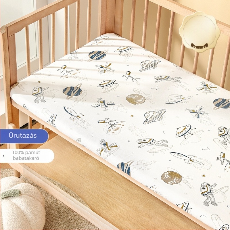Belleptide Baba gumis lepedő, 100% pamutból, vízálló matracvédő és patchwork ágyneműhuzat