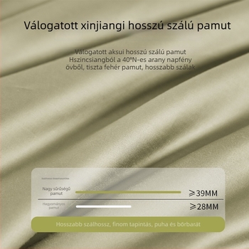 Prémium érzetű, 120 szálas hosszú szálú pamut, négy részes ágyneműkészlet, A osztályú pamut, lepedők és dunyhahuzat, teljes pamut, minden évszakban használható.