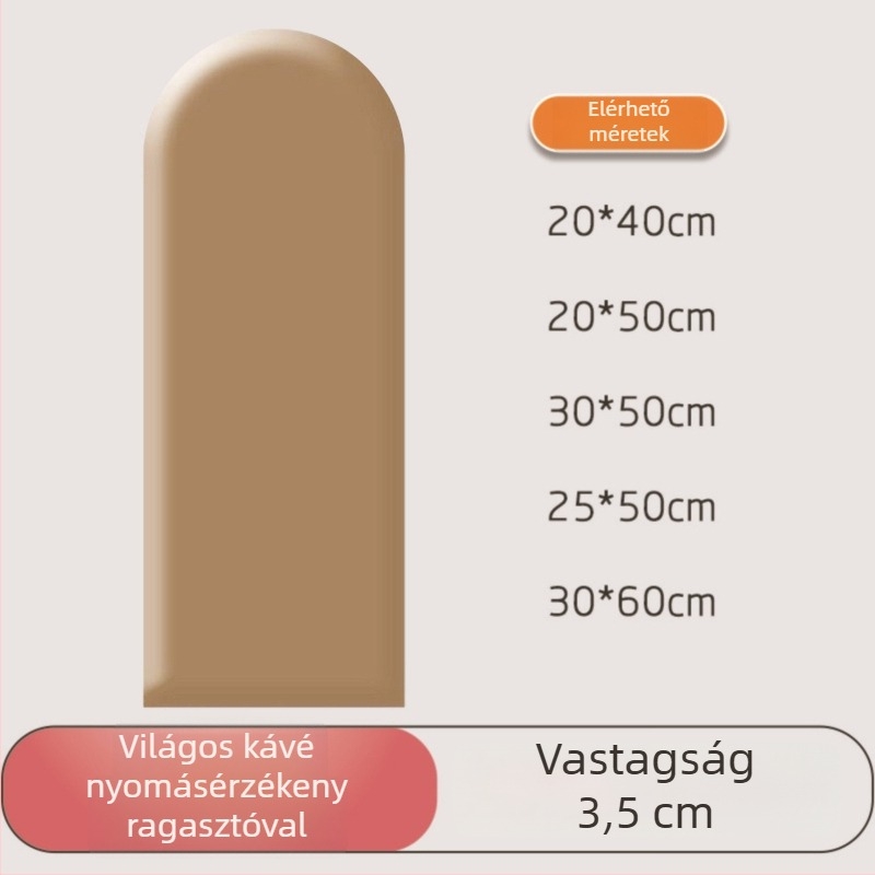 PU bőrrel bevont puha falpanel ütésvédővel, hálószobába és óvodába