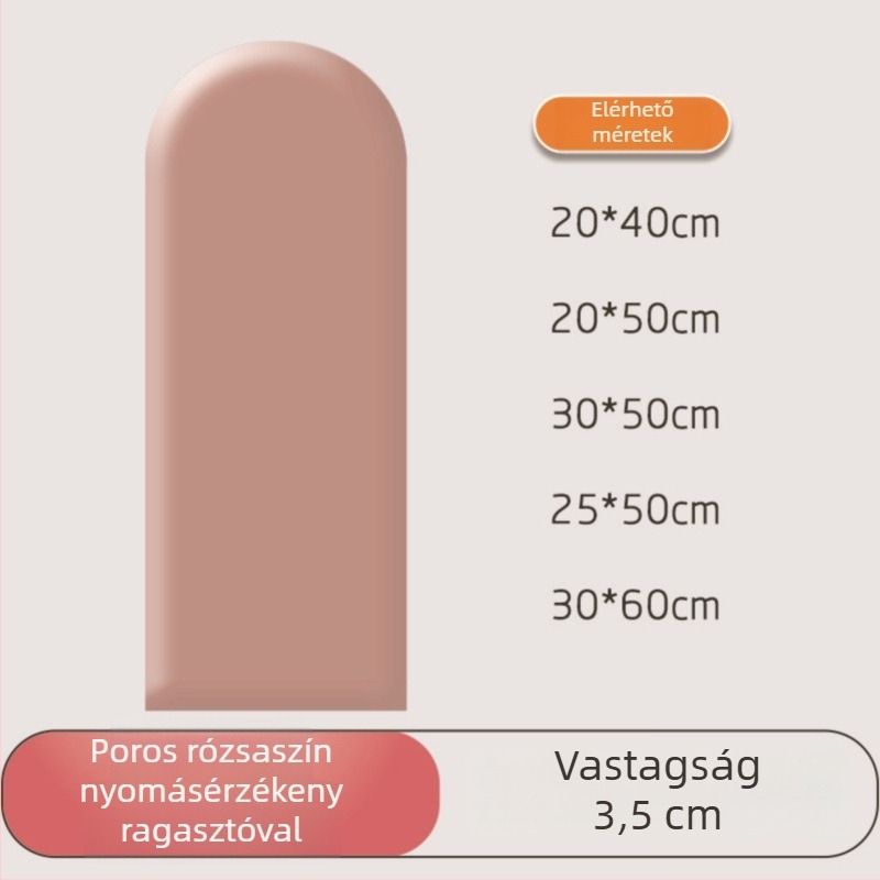 PU bőrrel bevont puha falpanel ütésvédővel, hálószobába és óvodába
