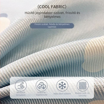 2026 Új A-kategóriás Ice Silk Cooling Mat, Ice Rattan Mat – Háromrészes matrakkészlet gumis lepedővel, mosógépben mosható