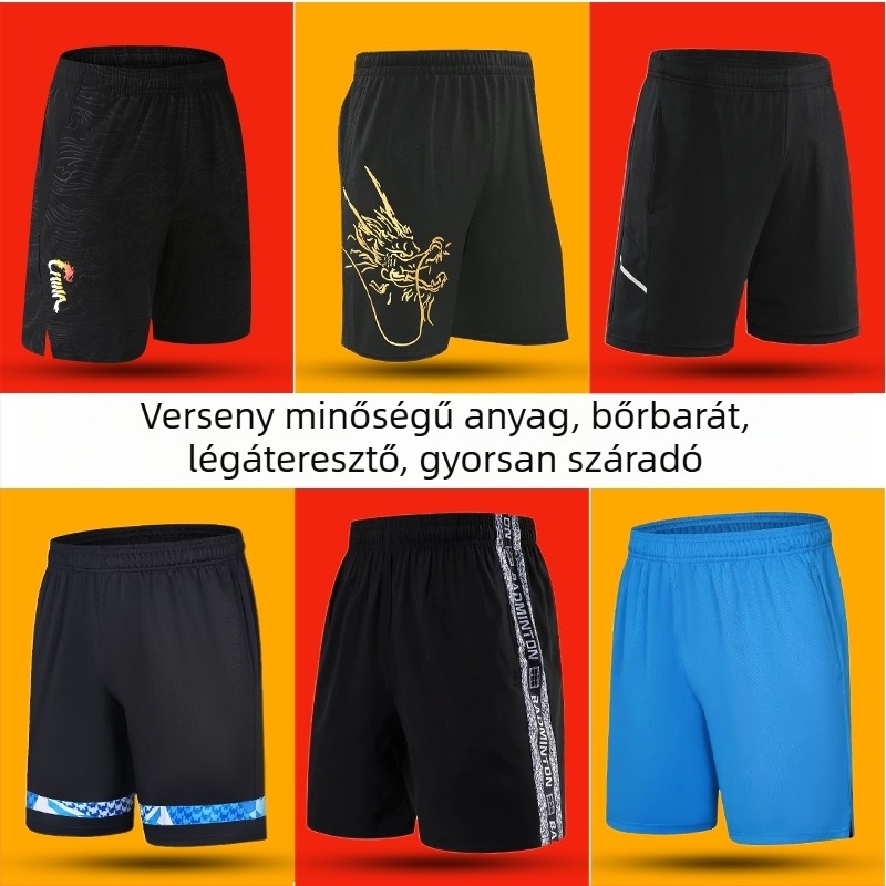 Szakmai verzió asztalitenisz rövidnadrág, uniszex, gyorsan száradó sportos rövidnadrág tenisze és badmintonhoz, új dizájn
