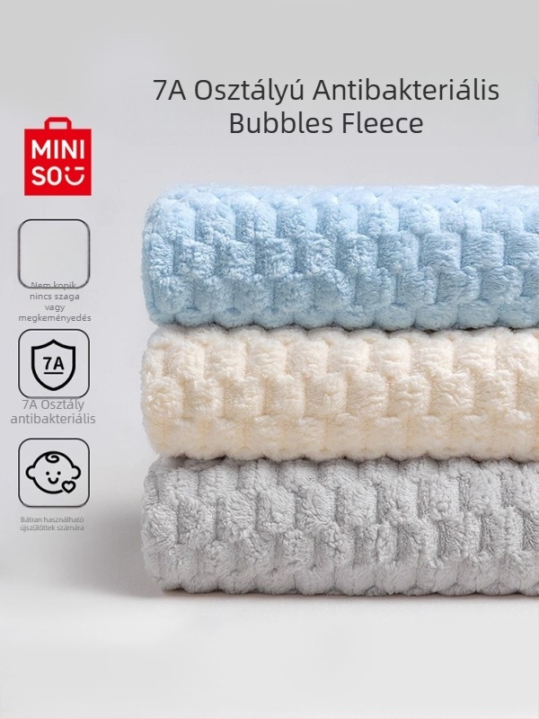 Háromdarabos törölközőkészlet egyetemi kollégium számára, 100% más anyag, 150D szál, jacquard szövés, minden törölköző kevesebb mint 100 g.