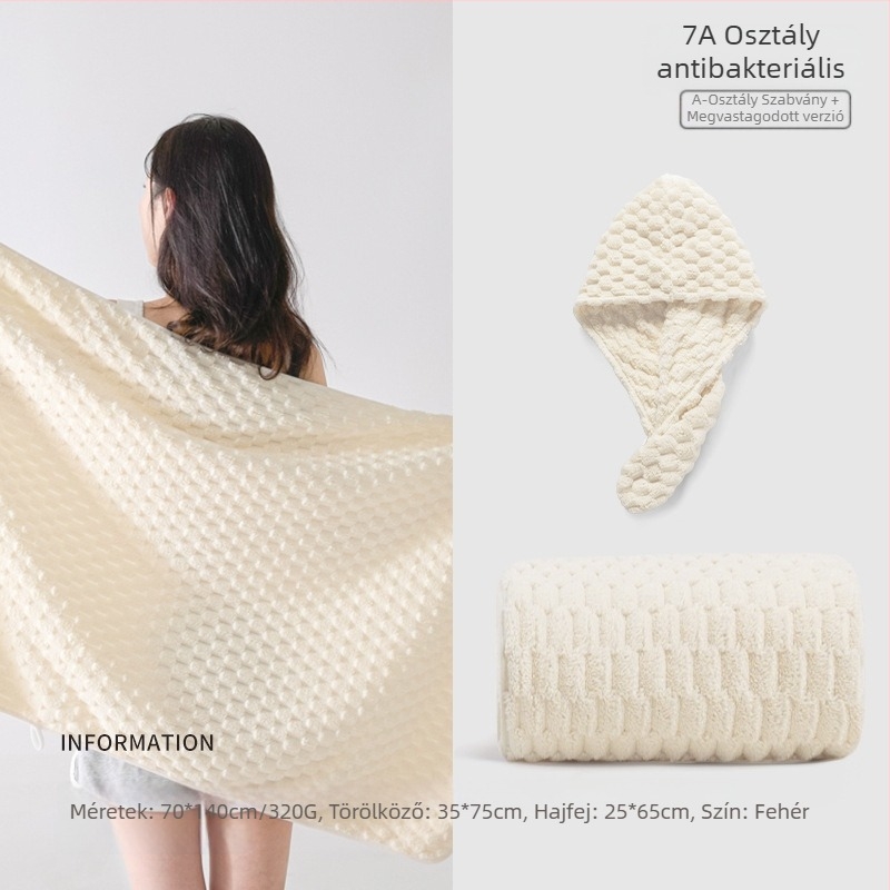 Háromdarabos törölközőkészlet egyetemi kollégium számára, 100% más anyag, 150D szál, jacquard szövés, minden törölköző kevesebb mint 100 g.