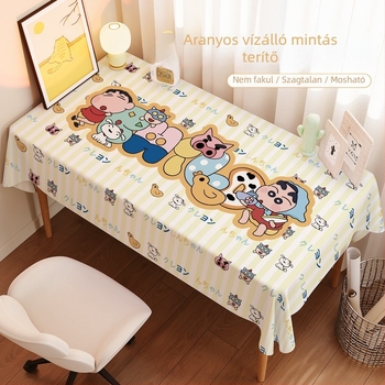 Shin-Chan rajzfilm asztalterítő, téglalap alakú – vízálló és hőálló, diákoknak