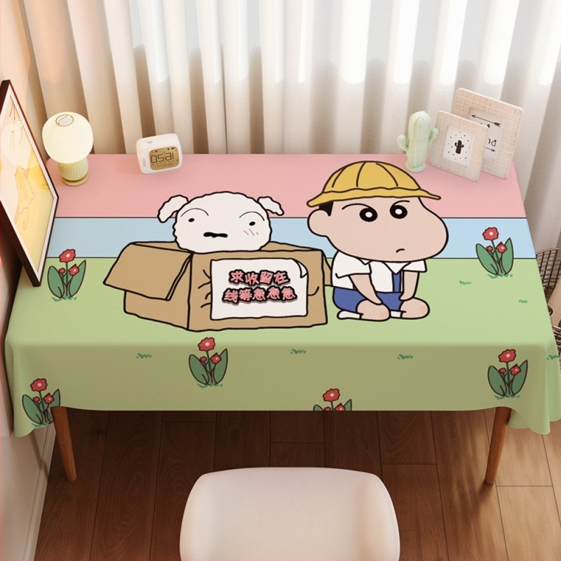 Shin-Chan rajzfilm asztalterítő, téglalap alakú – vízálló és hőálló, diákoknak
