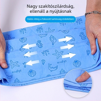 Mesterséges velúr bőrből készült hajszárító sapka, gyorsan szívja fel a vizet, felnőtteknek