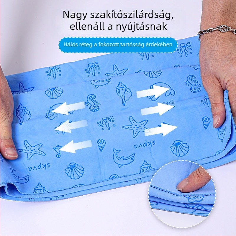 Mesterséges velúr bőrből készült hajszárító sapka, gyorsan szívja fel a vizet, felnőtteknek