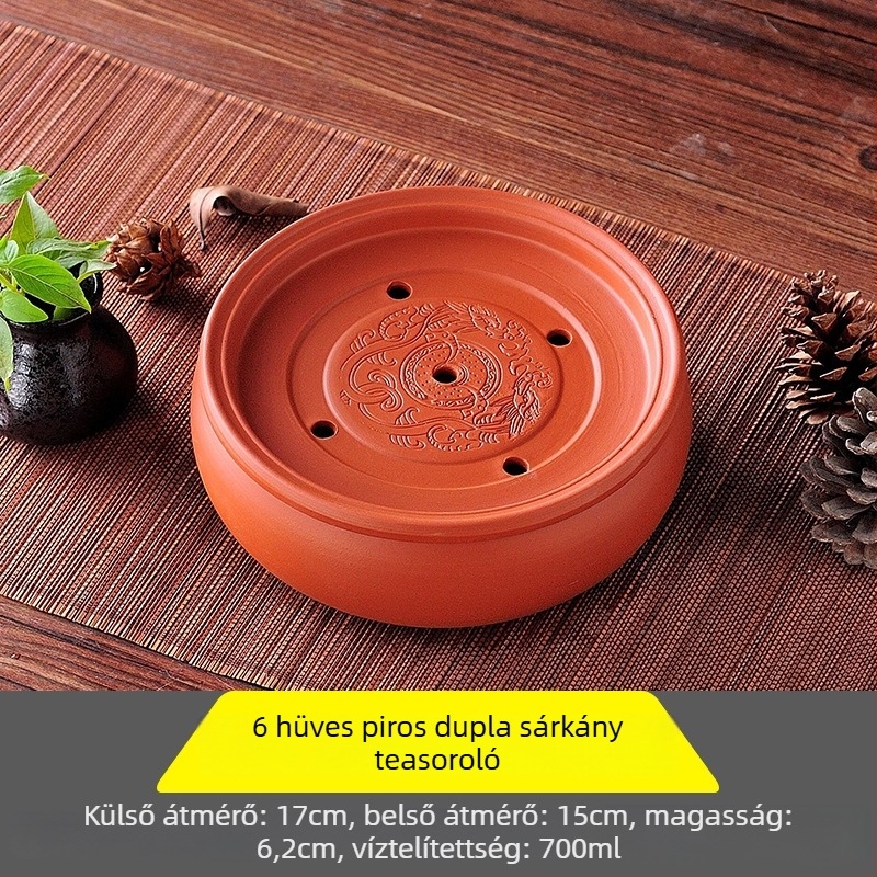 Kerámia teás tálca, kézzel készült, első osztályú minőség, retro stílus, könnyű luxus retro