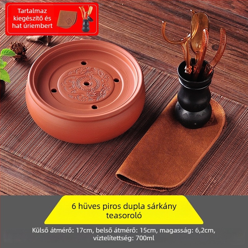 Kerámia teás tálca, kézzel készült, első osztályú minőség, retro stílus, könnyű luxus retro