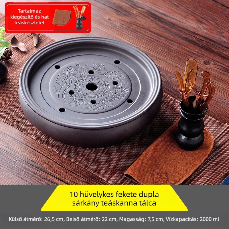 Kerámia teás tálca, kézzel készült, első osztályú minőség, retro stílus, könnyű luxus retro