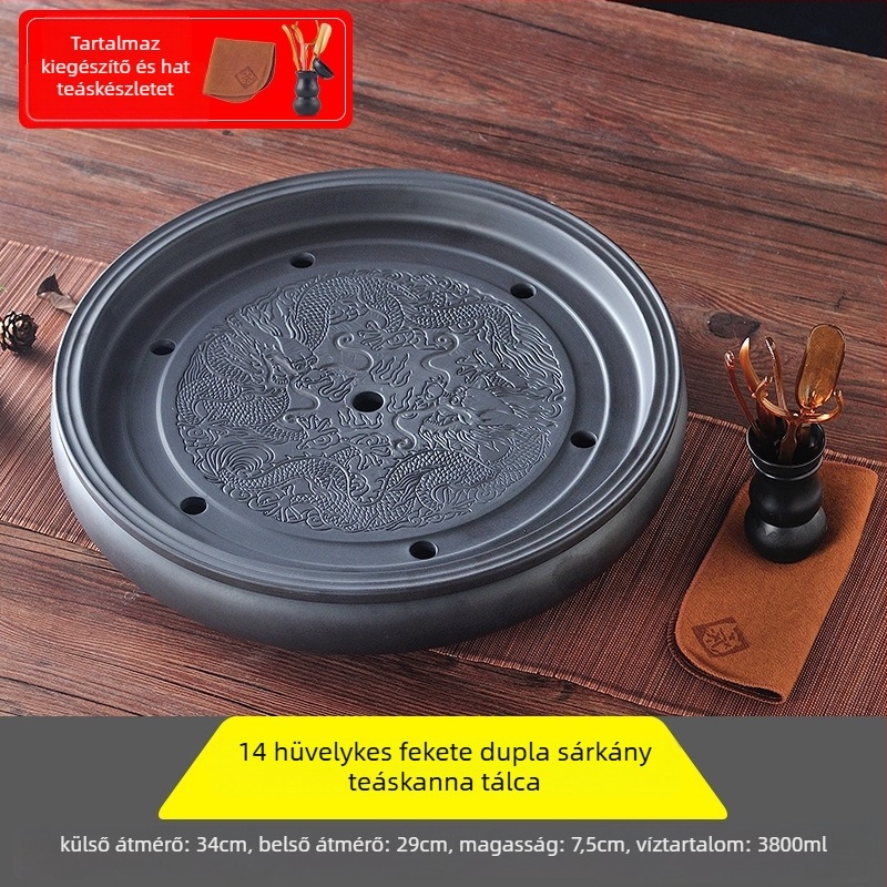 Kerámia teás tálca, kézzel készült, első osztályú minőség, retro stílus, könnyű luxus retro