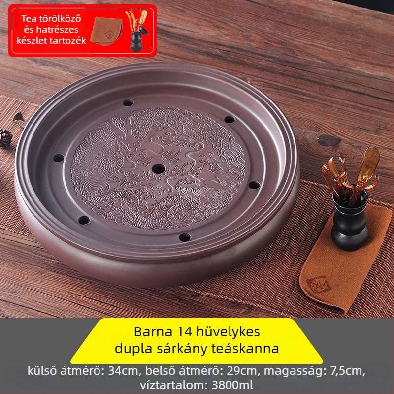 Kerámia teás tálca, kézzel készült, első osztályú minőség, retro stílus, könnyű luxus retro