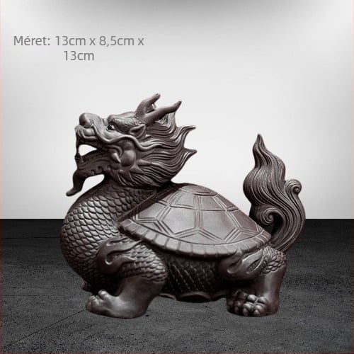 Tea pet készlet homokos agyagból, retro stílus, prémium minőség, tartalmaz békát, Pixiu-t, Sun Wukong-ot és sárkánytehenet