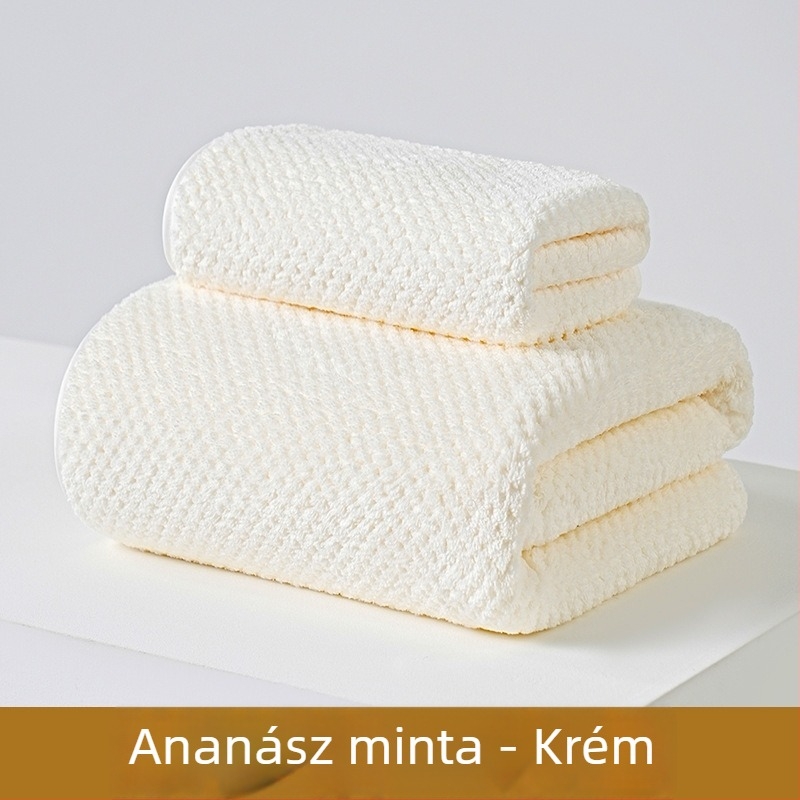 Korall fleece törölköző készlet, magas sűrűség, nedvszívó, tekerhető törölköző