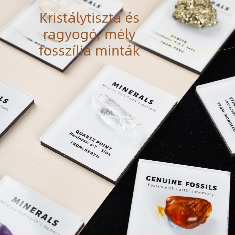 Ametiszt kristály hűtőmágnes, modern minimalist stílus, egyedi csomagolású PP zacskóban