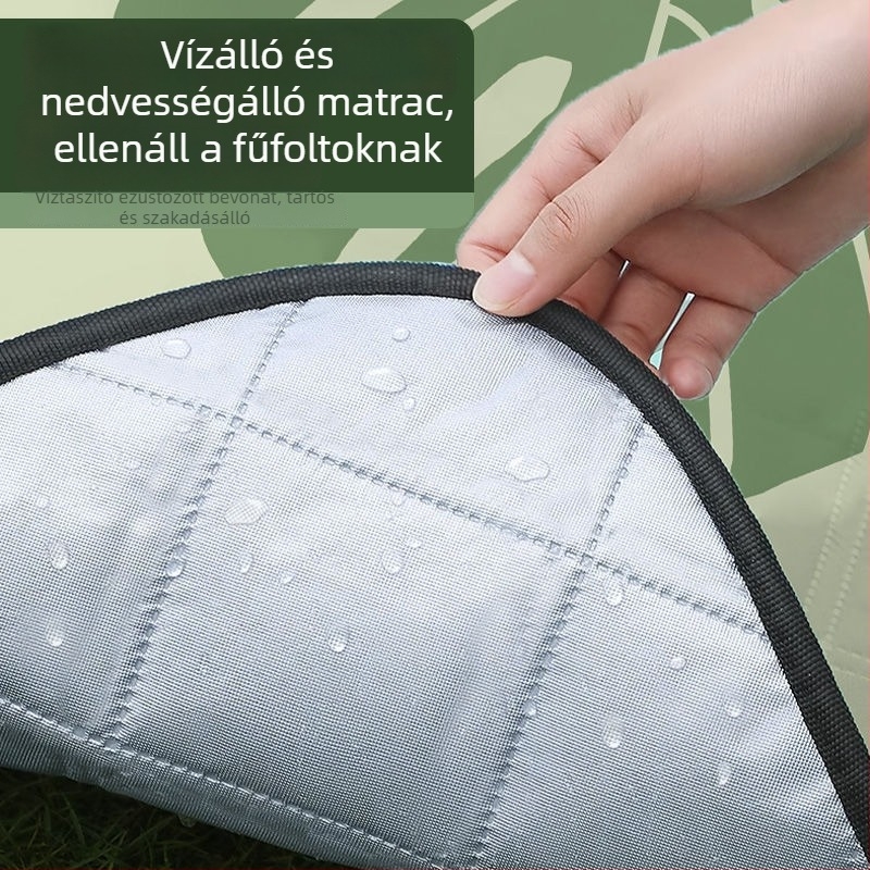 Nyolcszögletű vízálló kemping matrac poliészterből, csúszásmentes és nedvességálló, 4–6 személyre