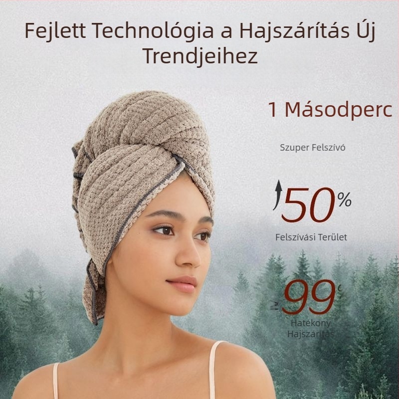 Női gyorsan száradó hajturban nyárra, vékony, lélegző, hosszított, vízfelvevő, antibakteriális, hosszú hajra