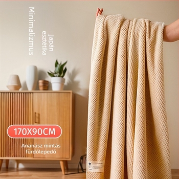 Koral velúr fürdőtörölköző felnőtteknek — poliészter rost, 150d jacquard, jacquard szövés