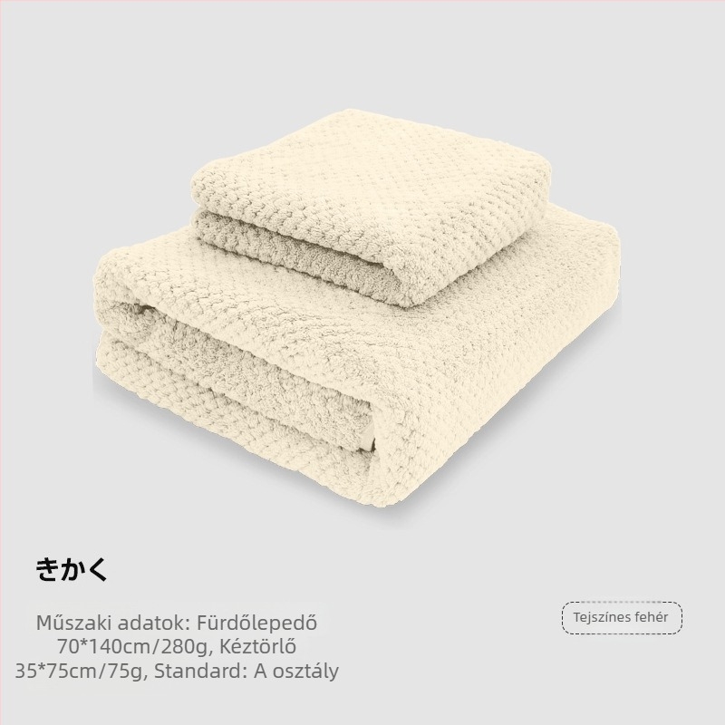 Koral velúr fürdőtörölköző felnőtteknek — poliészter rost, 150d jacquard, jacquard szövés