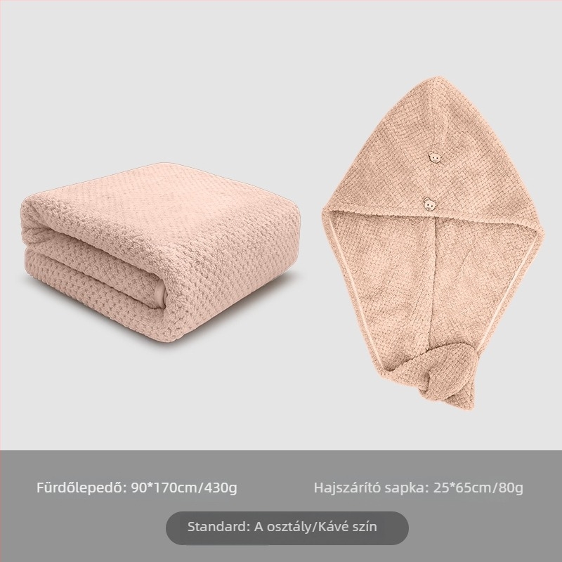 Koral velúr fürdőtörölköző felnőtteknek — poliészter rost, 150d jacquard, jacquard szövés