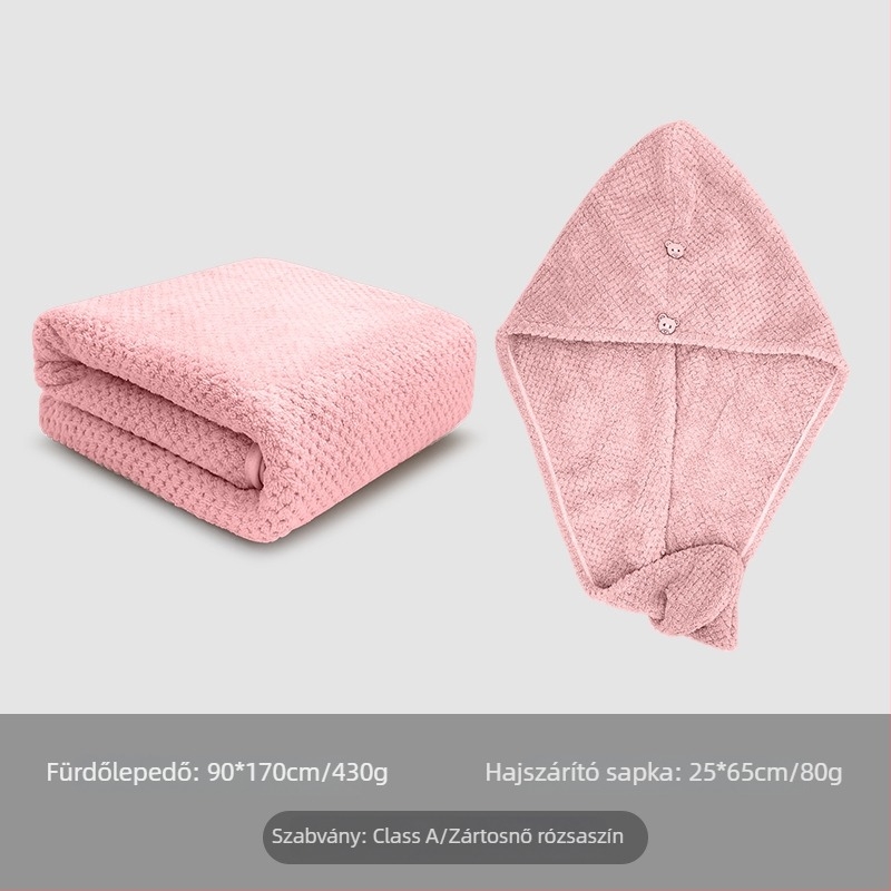 Koral velúr fürdőtörölköző felnőtteknek — poliészter rost, 150d jacquard, jacquard szövés