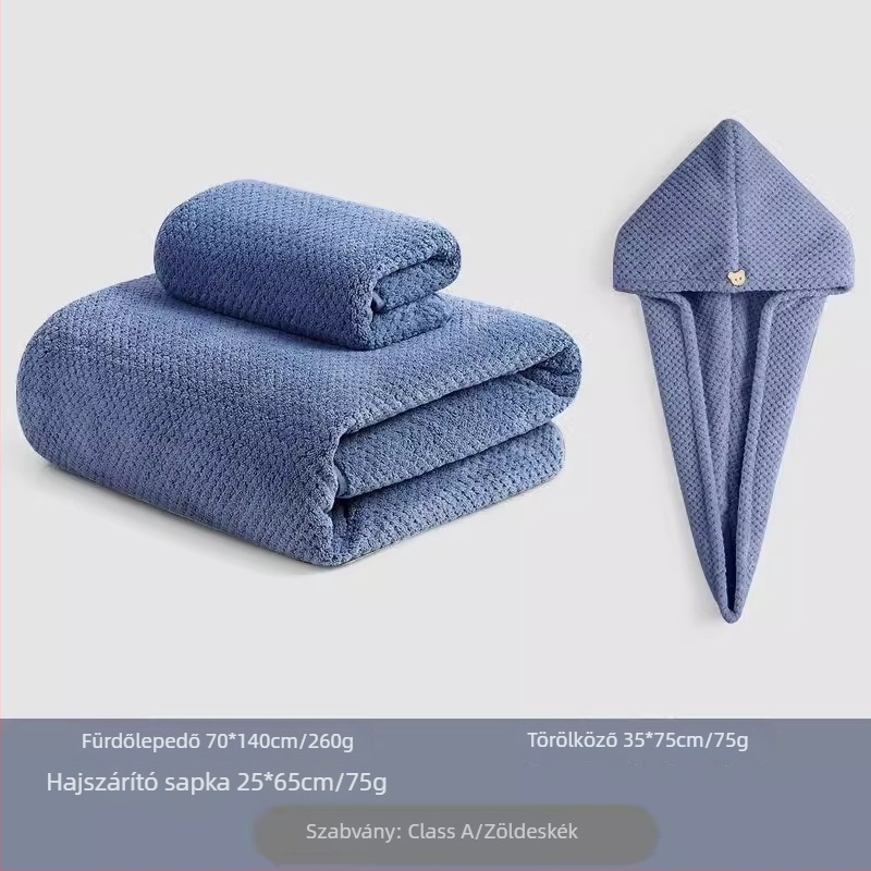 Koral velúr fürdőtörölköző felnőtteknek — poliészter rost, 150d jacquard, jacquard szövés