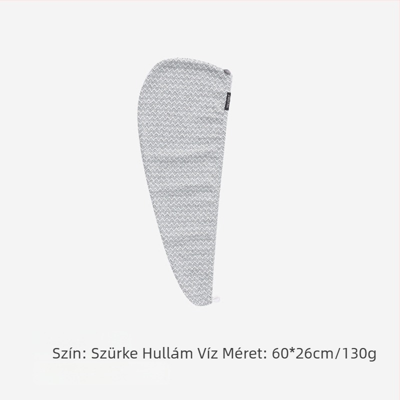 Mikroszálas hajszárító sapka jacquard wafelszövésével, 120–139 g