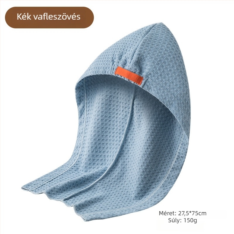 Mikroszálas hajszárító sapka jacquard wafelszövésével, 120–139 g