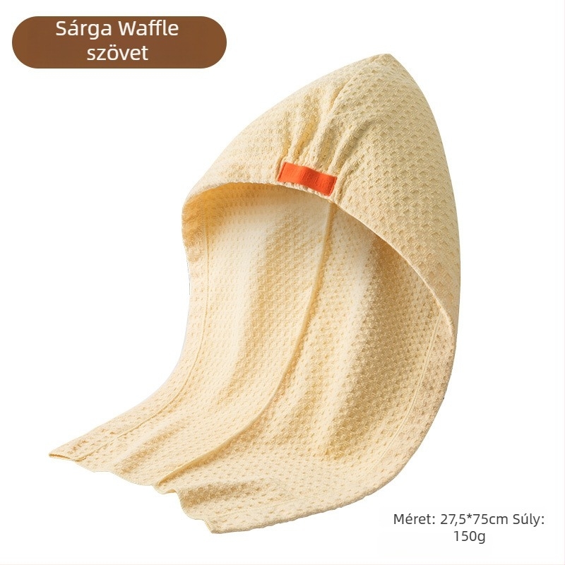 Mikroszálas hajszárító sapka jacquard wafelszövésével, 120–139 g
