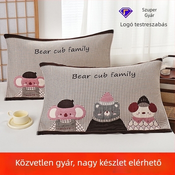 Párnahuzat, pamut, logó nyomtatás, testreszabható, magáncímke kész