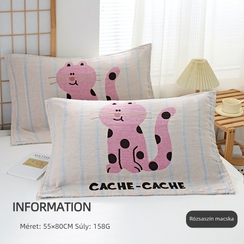 Párnahuzat, pamut, logó nyomtatás, testreszabható, magáncímke kész