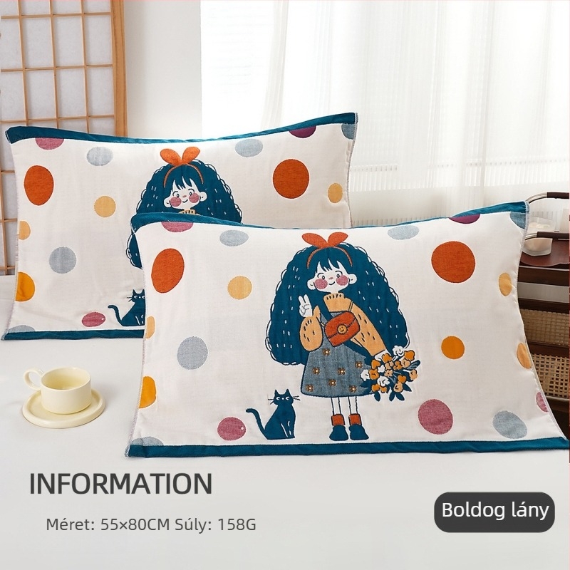 Párnahuzat, pamut, logó nyomtatás, testreszabható, magáncímke kész