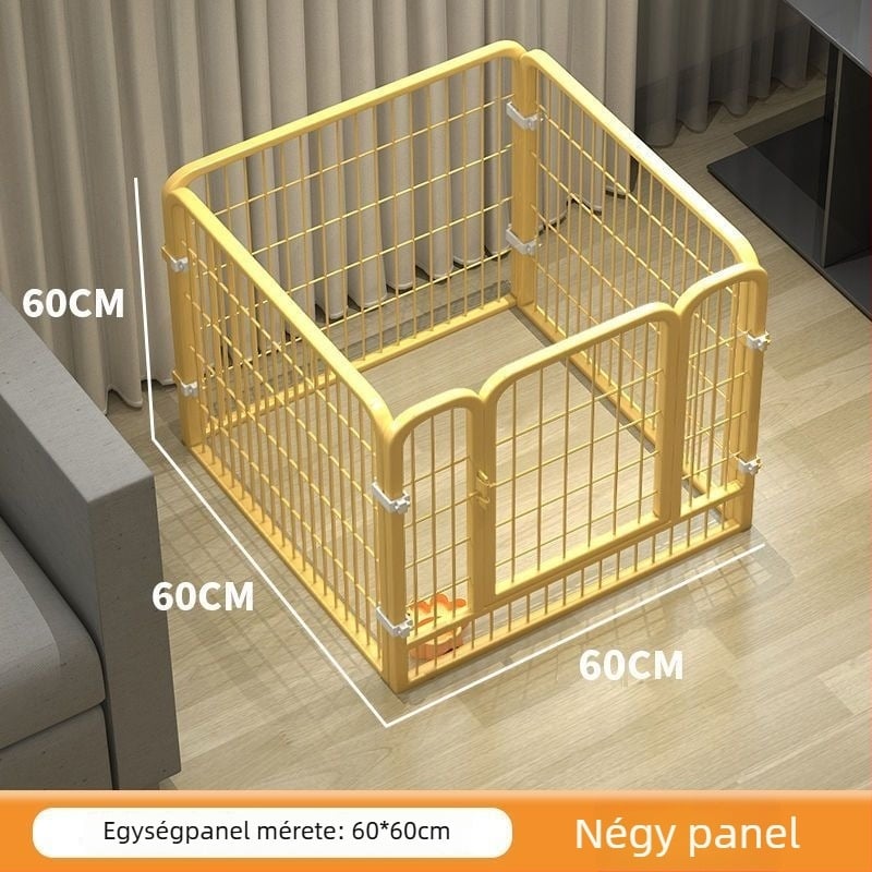 Rozsdamentes acélból készült kutyaketrec beltéri használatra