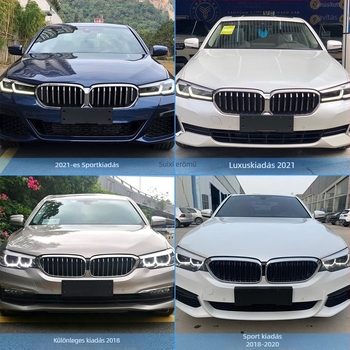 BMW 5 Series első és hátsó rendszámtábla alap, tartók és GT keret