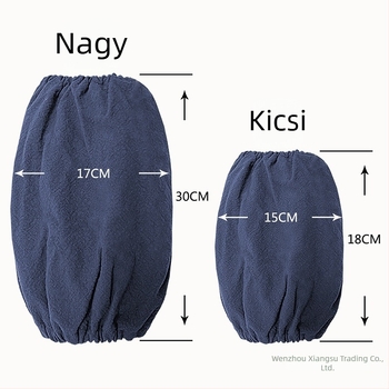 Gyerekeknek szóló festő ujjvédők, tiszta pamut, vízálló vászon, lélegző, egyszínű, logóval nyomtatva