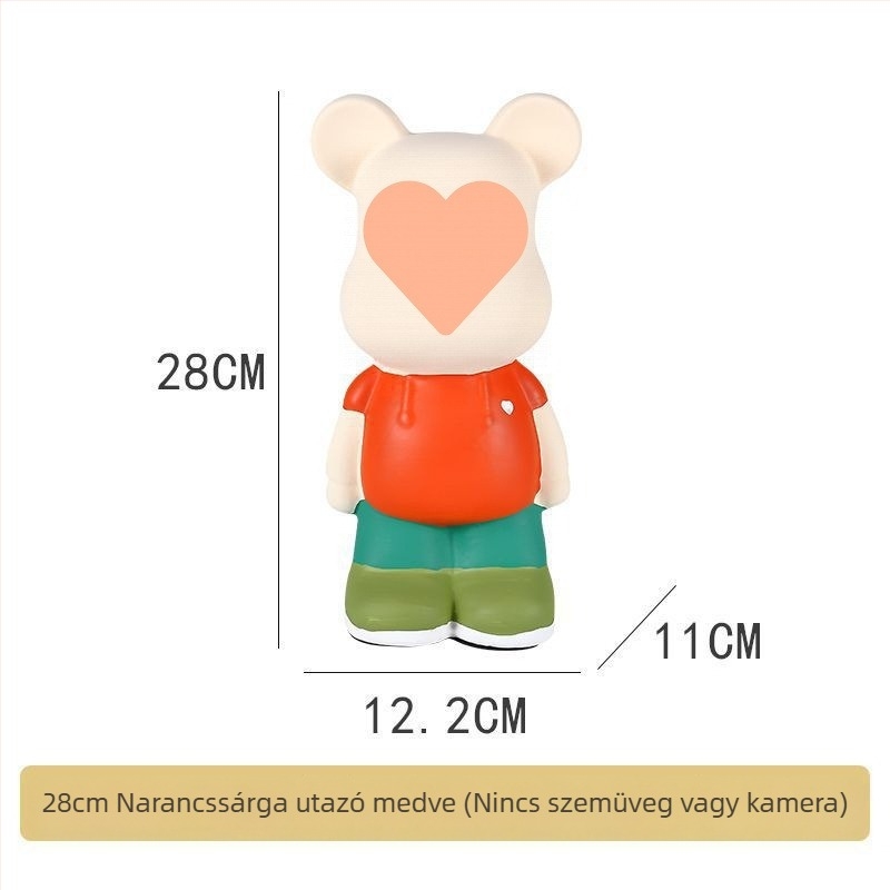 Kerámiából készült medvefigura, nordikus stílusban (Anyag: Kerámia; Ajándék: Személyes; Alkalmak: Karácsony, Születésnap)