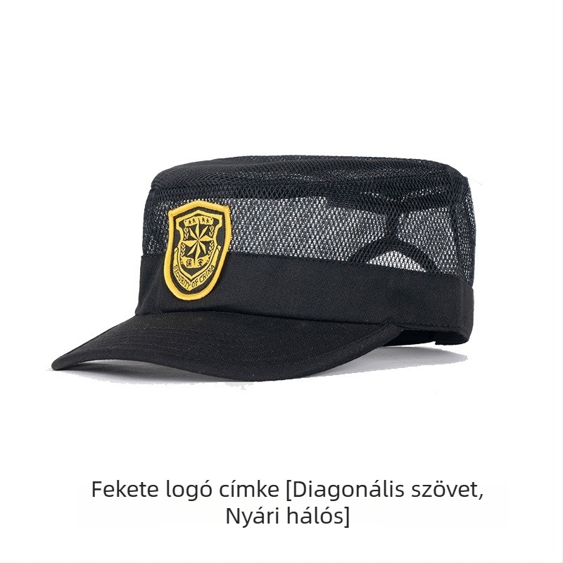 Biztonsági kupolás sapka – uniszex, gyapjú/filc anyag, twill szövés, egyszínű, hímzett