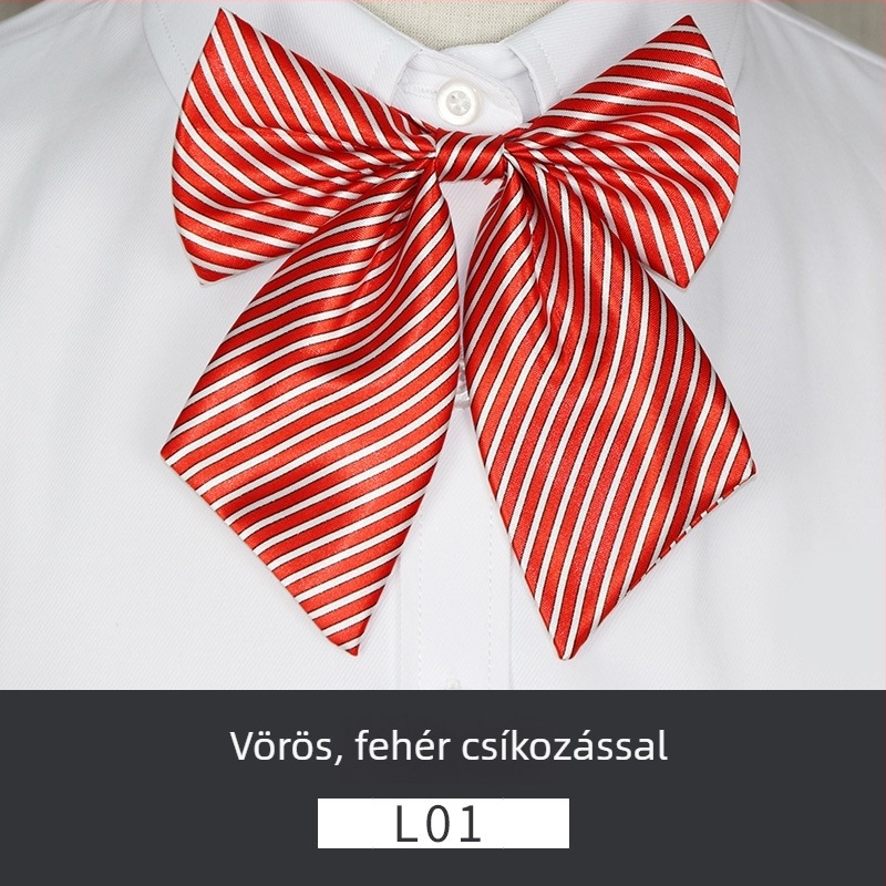 Női gallér virágos csokornyakkendő, poliészter, koreai stílus, masni alakú, nyomtatott