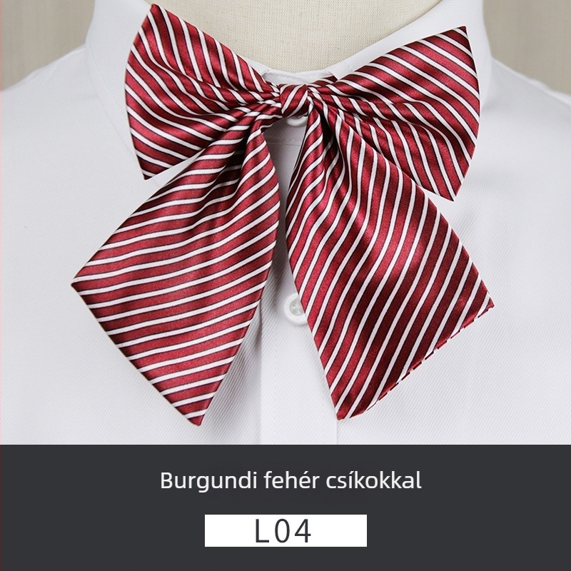 Női gallér virágos csokornyakkendő, poliészter, koreai stílus, masni alakú, nyomtatott