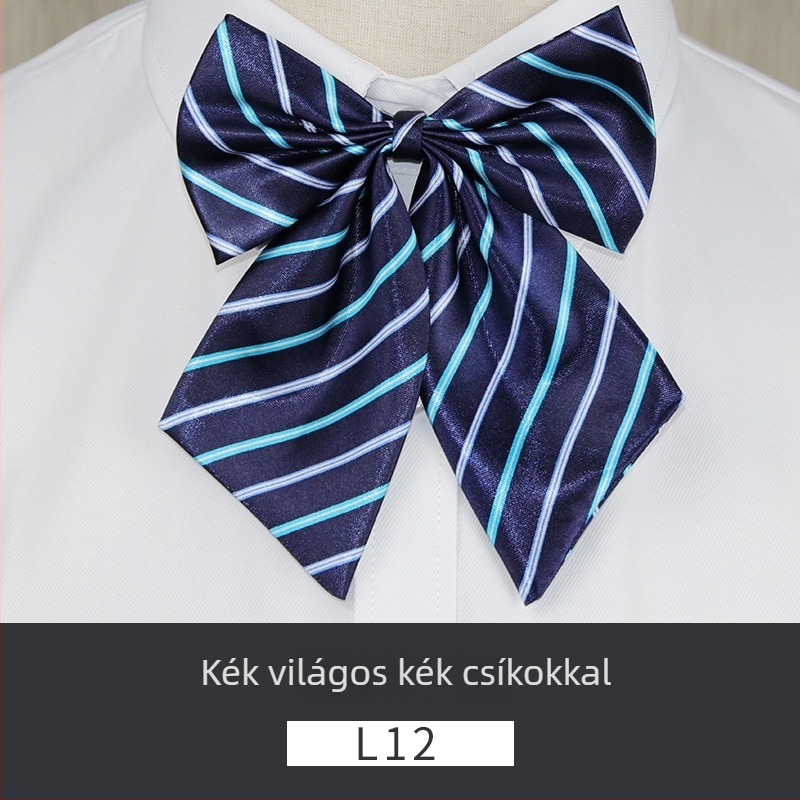 Női gallér virágos csokornyakkendő, poliészter, koreai stílus, masni alakú, nyomtatott