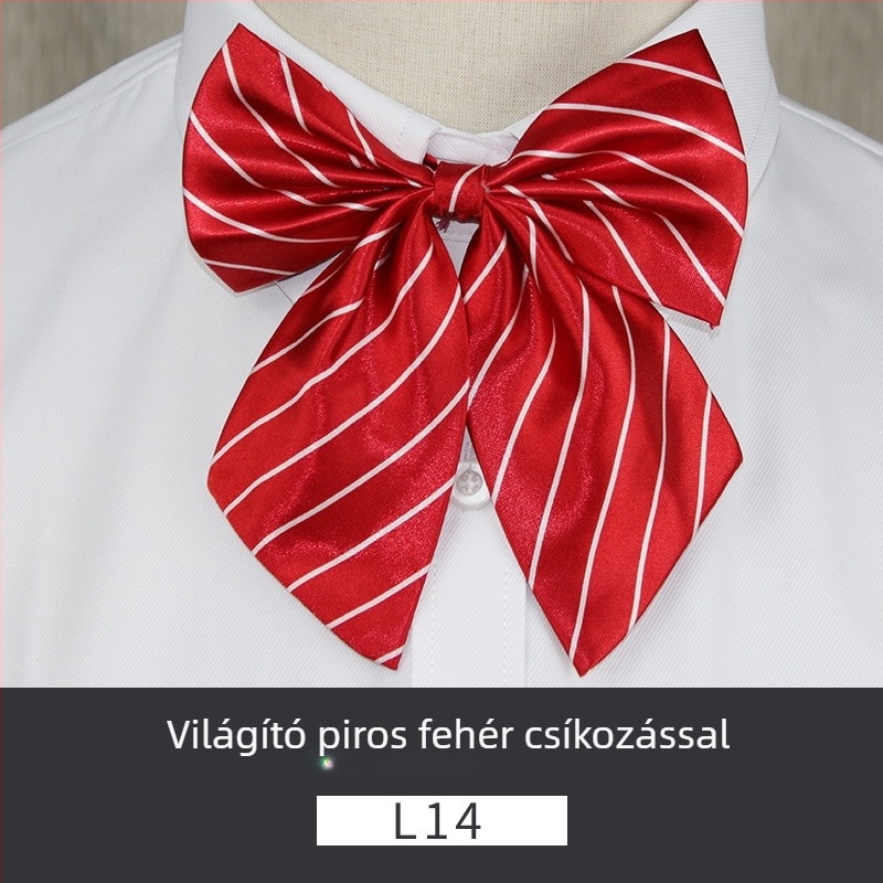 Női gallér virágos csokornyakkendő, poliészter, koreai stílus, masni alakú, nyomtatott
